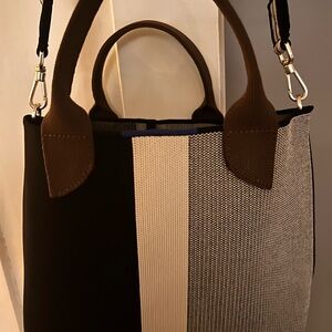 Elegant Black and Brown Women's Tote Bag